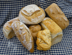 Selection of Hobbs House Bakery breads.